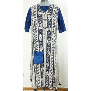 Fashion Bug Womens Jumper Dress With T-shirt Front Pocket Pleat Striped Size 18